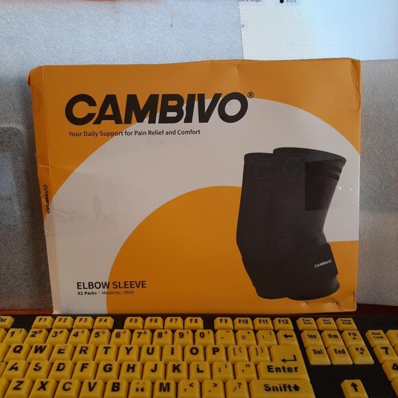 NEW In Box ! Cambivo Brace for Sprained &Adjustable Ankle Support Compression M - Picture 1 of 3